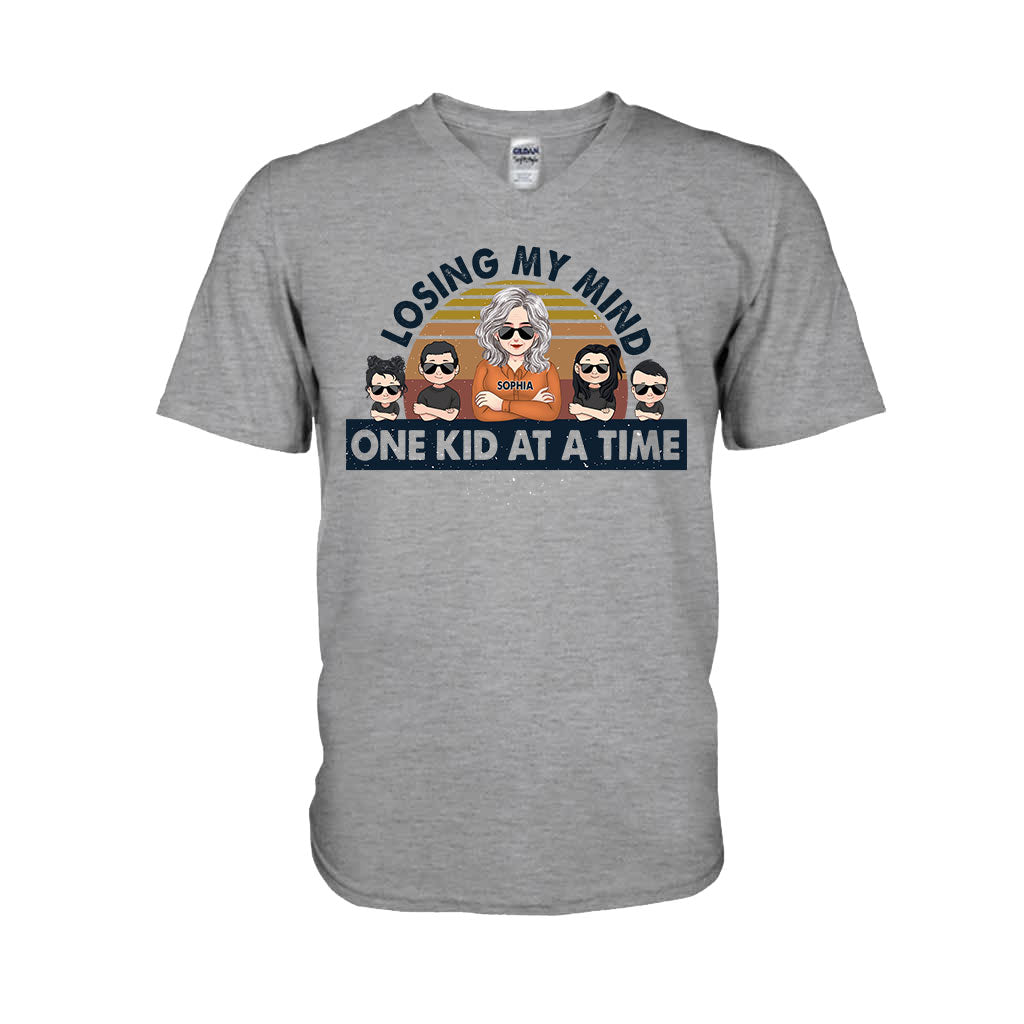 Losing My Mind One Kid At A Time - Gift for dad, dad - Personalized T-shirt And Hoodie