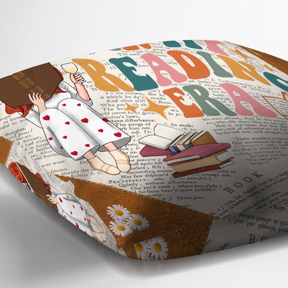 In My Reading Era - Personalized Book Throw Pillow