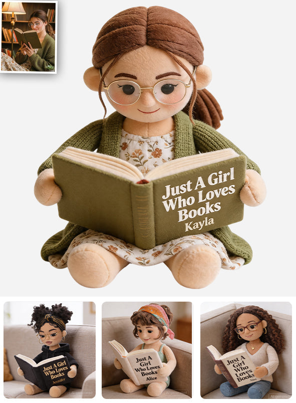 Love Reading - Personalized Book Premium Faux Fur Pillow