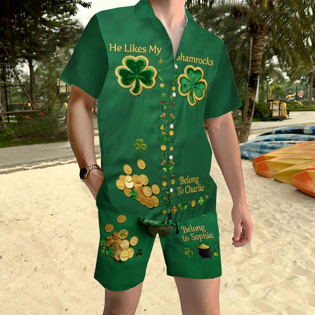 Sexy Couple Matching Gift - Personalized Couple Hawaiian Shirt & Men Shorts