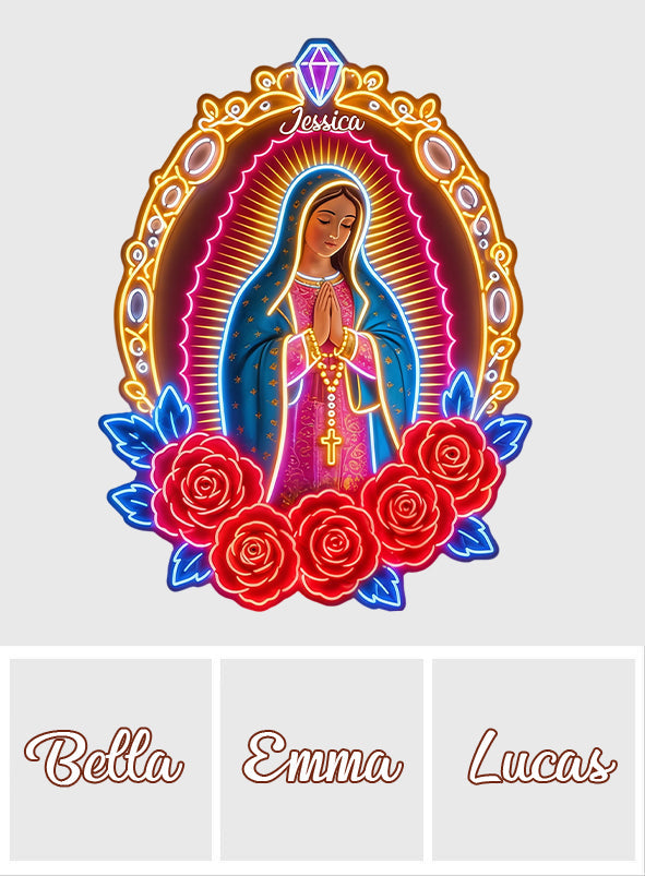 Our Lady Of Guadalupe - Personalized Christian Neon LED Light Sign