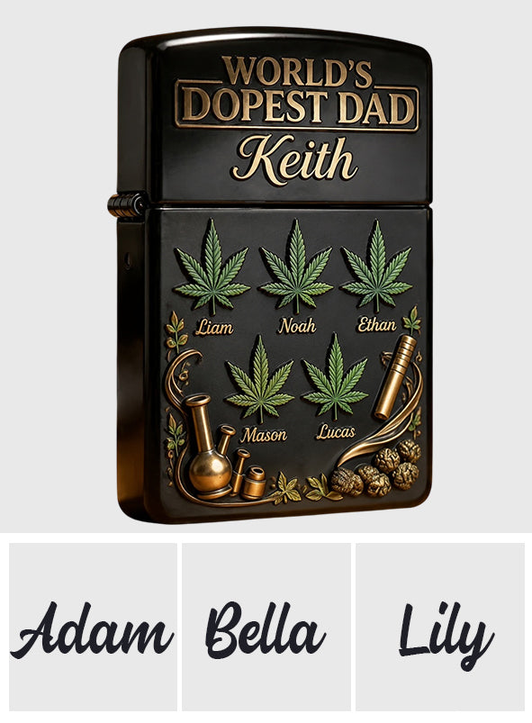 World's Dopest Dad - Personalized Weed Lighter