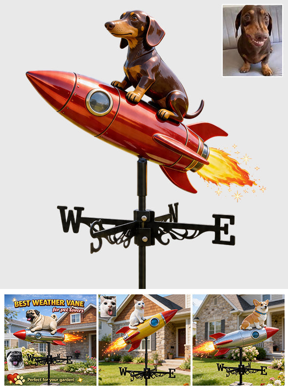 Pet Mom Gift, Dog Lovers Gift Idea - Personalized Dog Weather Vane