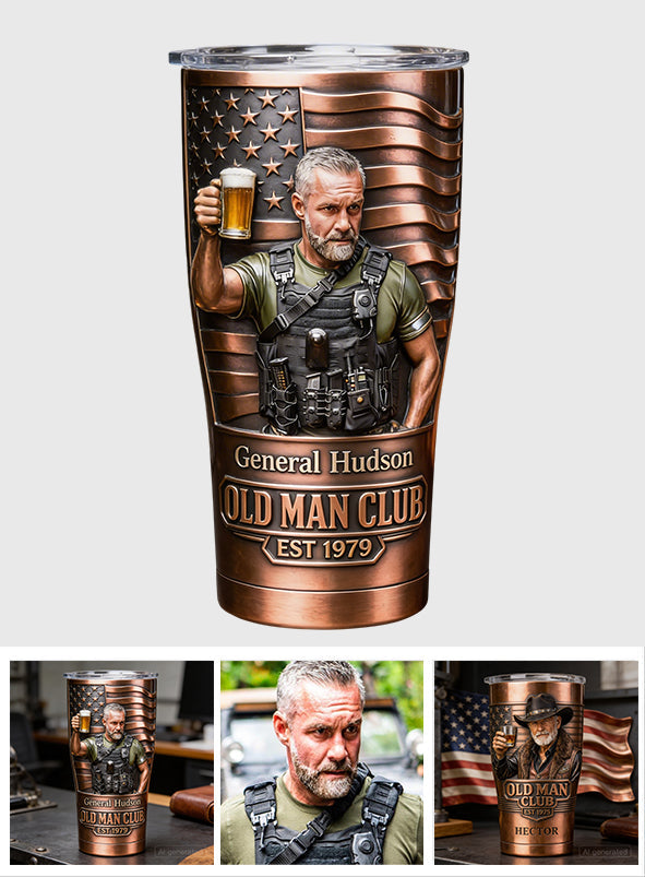 Old Man Club - Personalized Birthday Tumbler