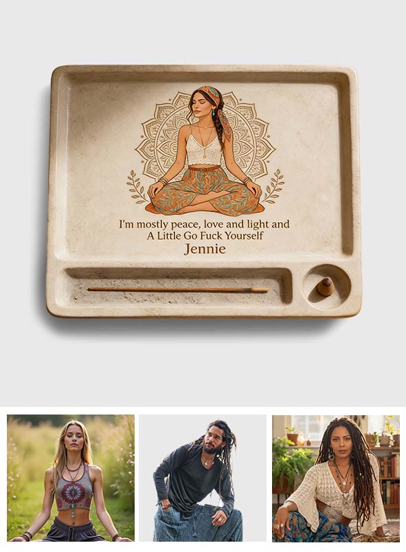 Namaste - Personalized Hippie Catch-All Tray