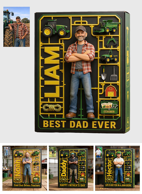 Tractor Dad - Personalized Farmer Custom Shaped Acrylic Plaque