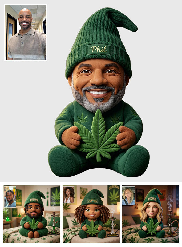 Stoner - Personalized Weed Premium Faux Fur Pillow