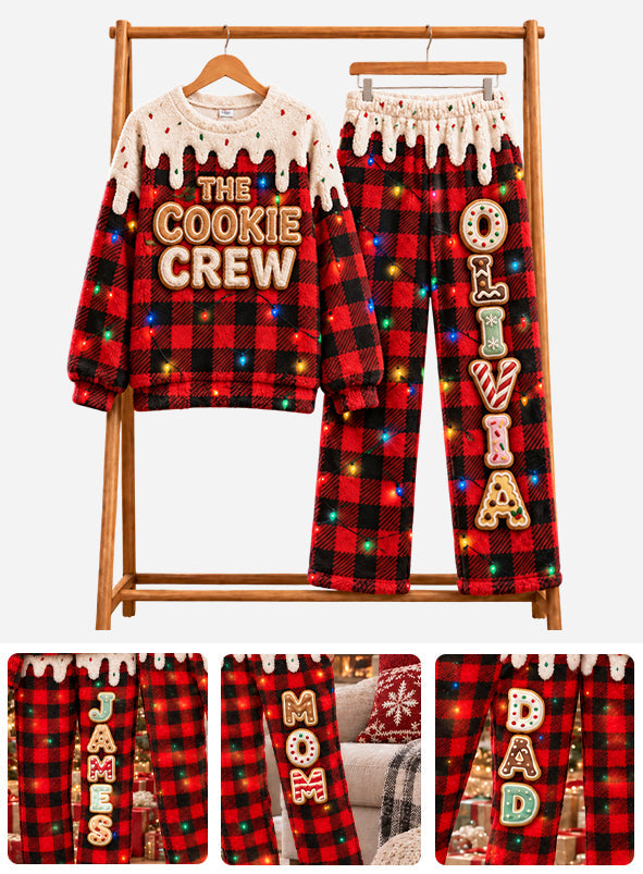 The Cookie Crew - Personalized Family Fleece Lounge Set