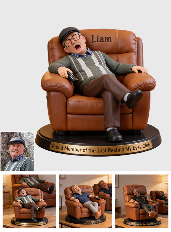 Proud Member of the Resting My Eyes Club - Personalized Retired Custom Shaped Acrylic Plaque
