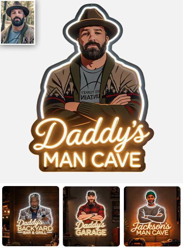 Man’s Signature Sign - Personalized Father LED Light Acrylic Sign