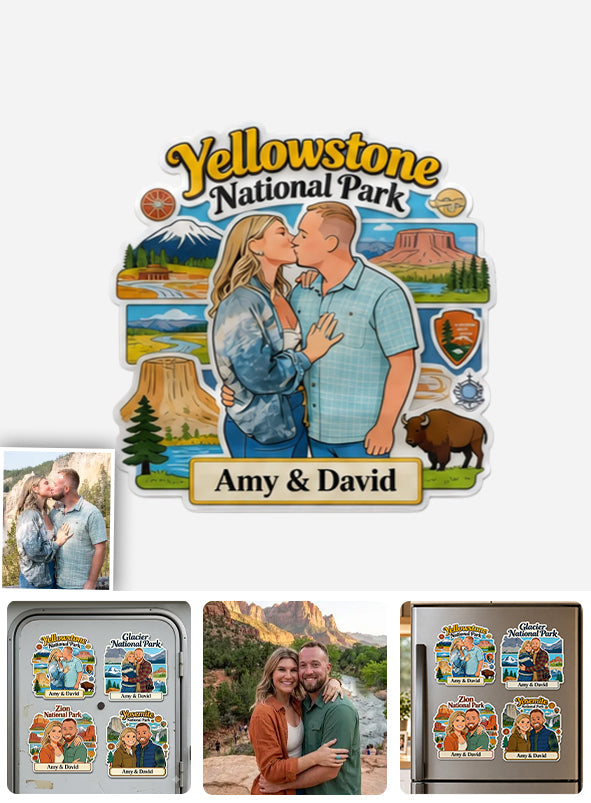 National Park Travel Memories - Personalized National Parks Magnet