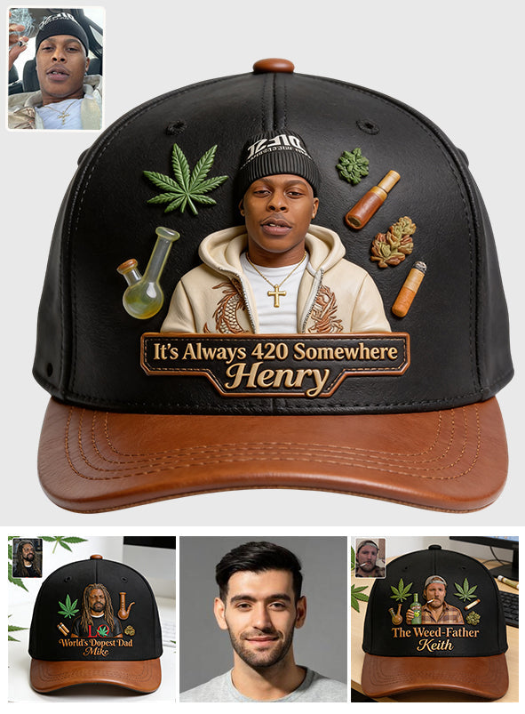 World's Dopest Dad - Personalized Weed Classic Cap