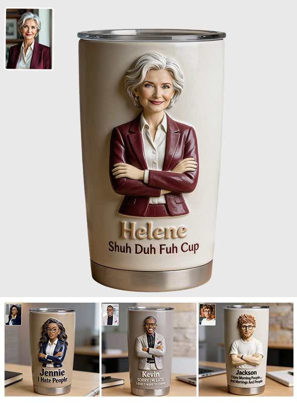 Social Battery Low - Personalized Colleague Tumbler