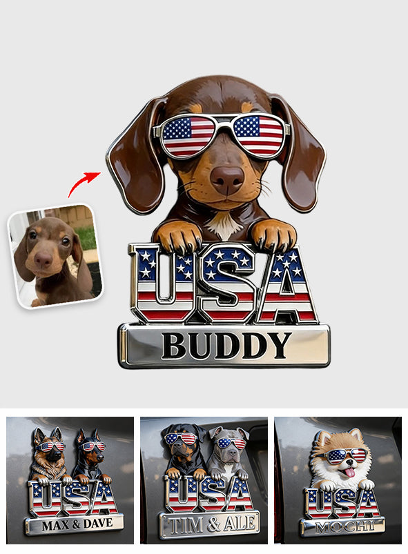 Patriotic Dog Owner - Personalized Dog Magnet