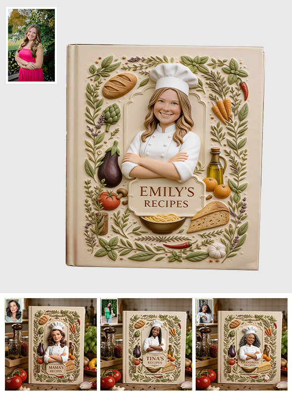 My Secret Recipes - Personalized Cooking Leather Journal
