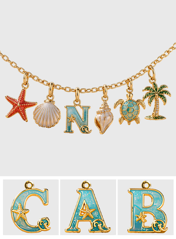 Sea Lovers Gift, Summer Time - Personalized Sea Lover Metal Necklaces With Pendants