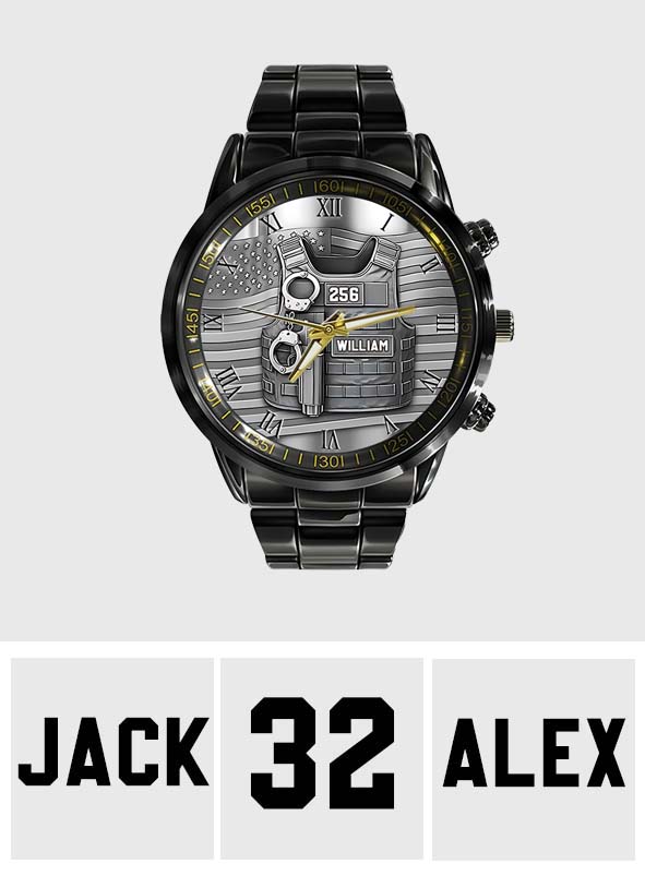 Serve And Protect - Personalized Police Officer Hand Watch