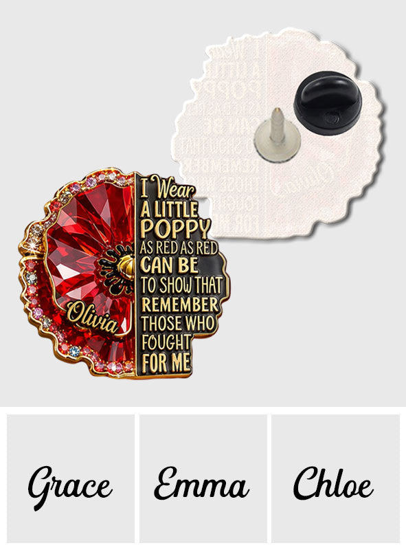 Veteran Tribute - Personalized Veteran Pin