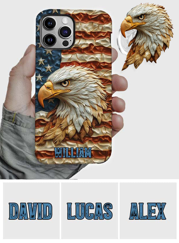Strong Eagle - Personalized Bald Eagle Full Print Phone Case