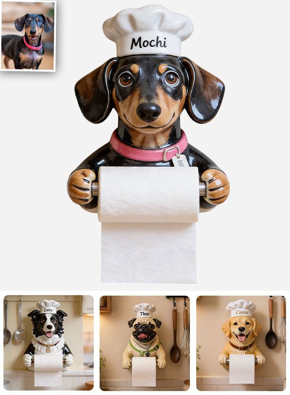 World's Best Sous Chef - Personalized Dog Paper Holder