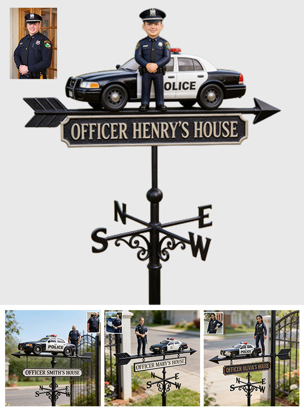 Proud Police Officer - Personalized Police Officer Weather Vane