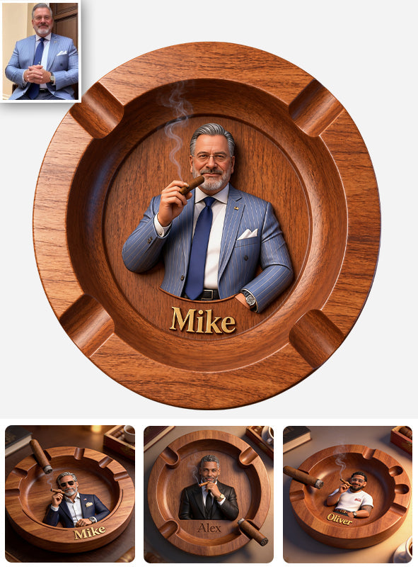 Luxury Gentleman Gift - Personalized Luxury Ashtray For Cigars