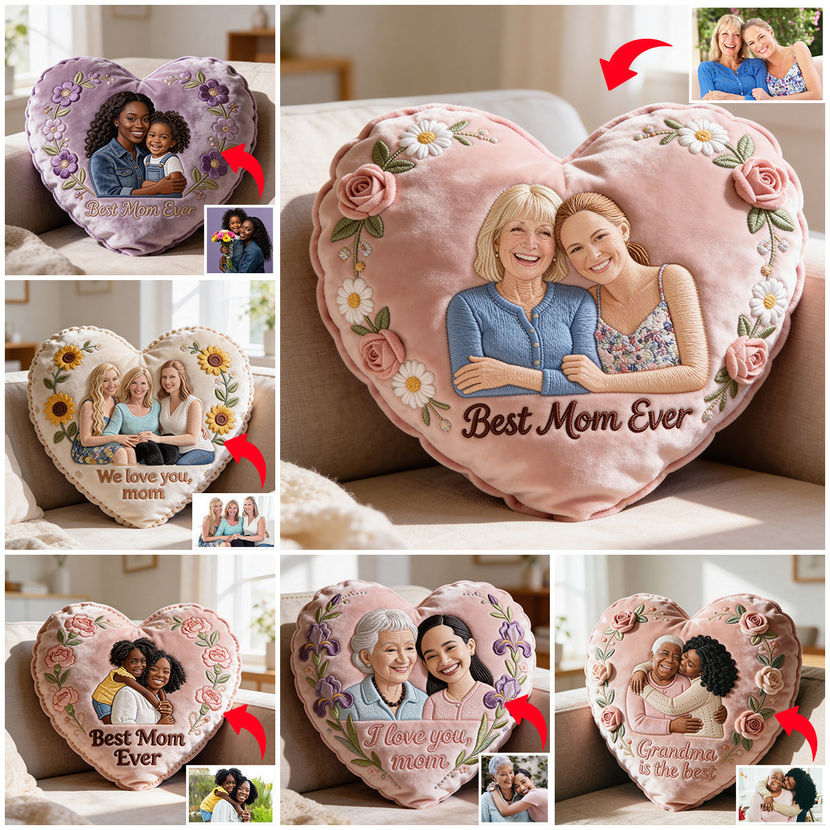 Mother Gift Idea - Personalized Mother Premium Faux Fur Pillow