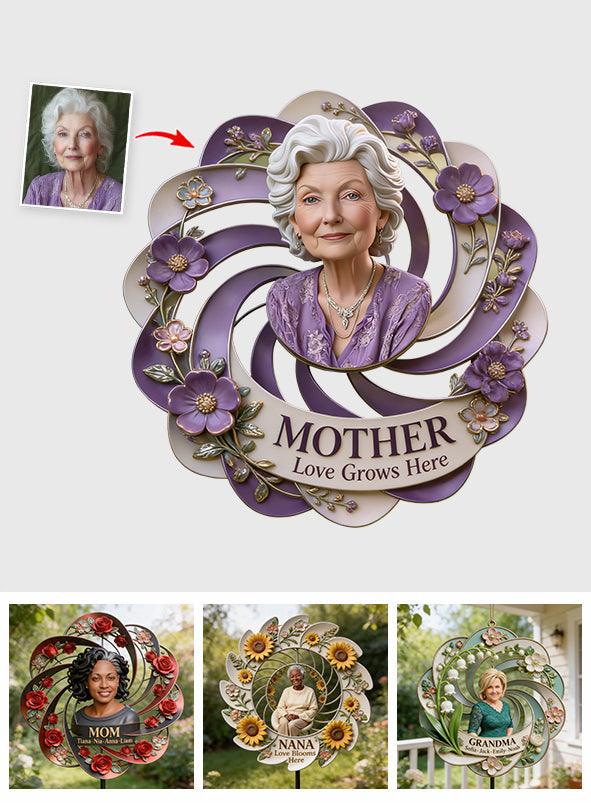 Nana Mother Garden - Personalized Grandma Cut Metal Sign
