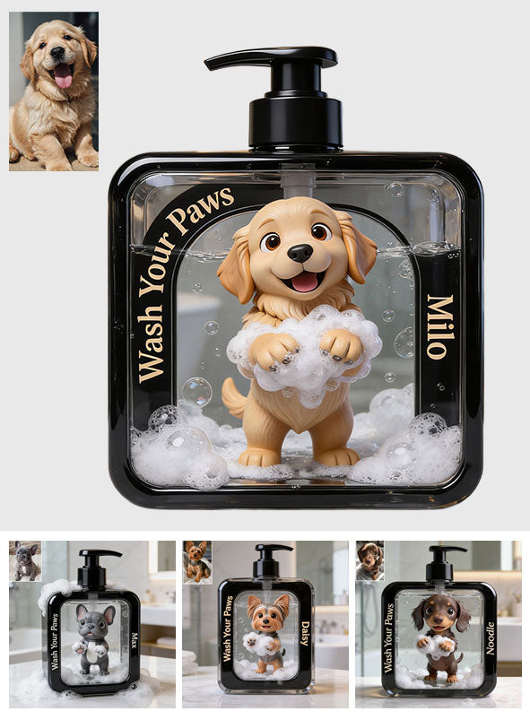 Wash You Paws - Personalized Dog Pump Dispenser