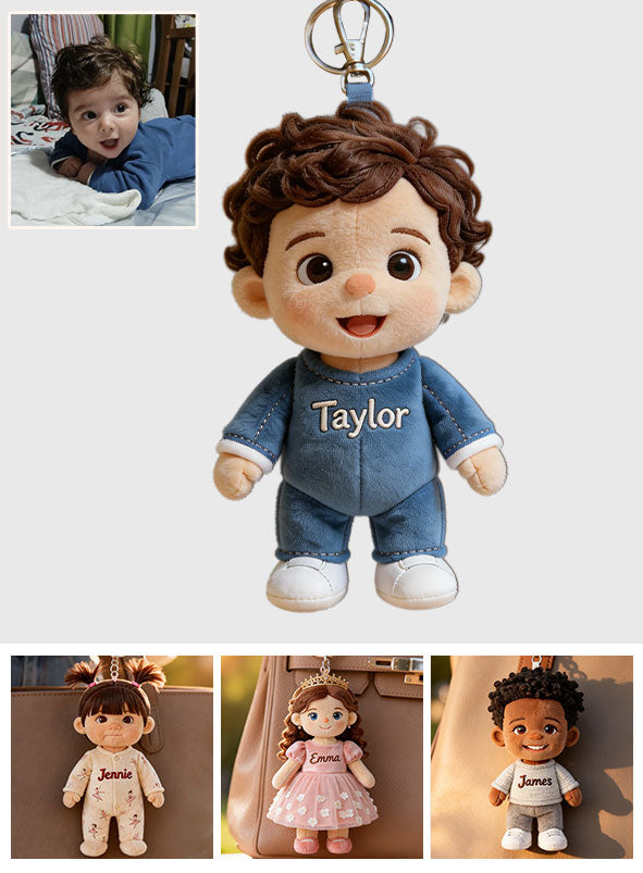 Mini Me - Personalized Kid Plush Keychain