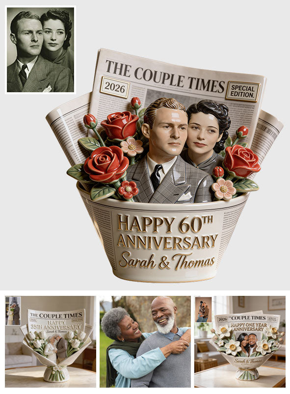 The Couple Times - Personalized Couple Custom Shaped Acrylic Plaque