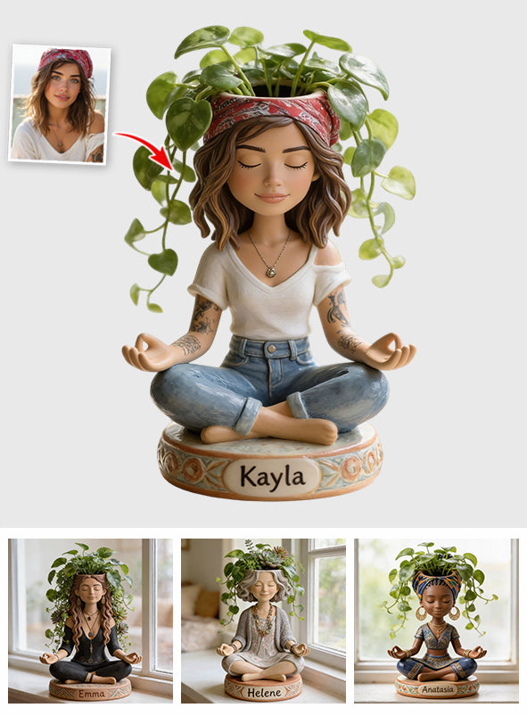Zen Garden - Where Peace Grows - Personalized Hippie Acrylic Pot