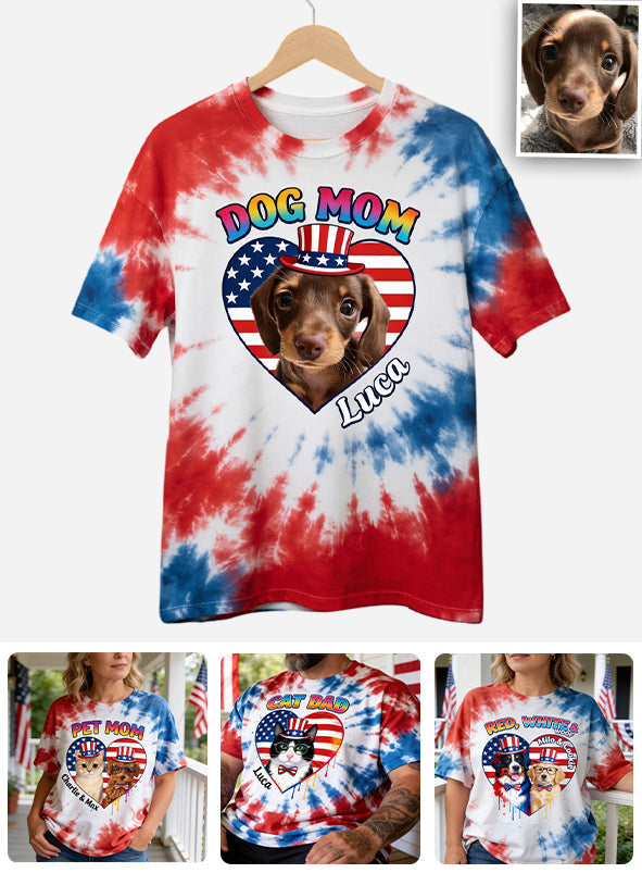 Red, White & Woof - Personalized Pet All Over Shirt