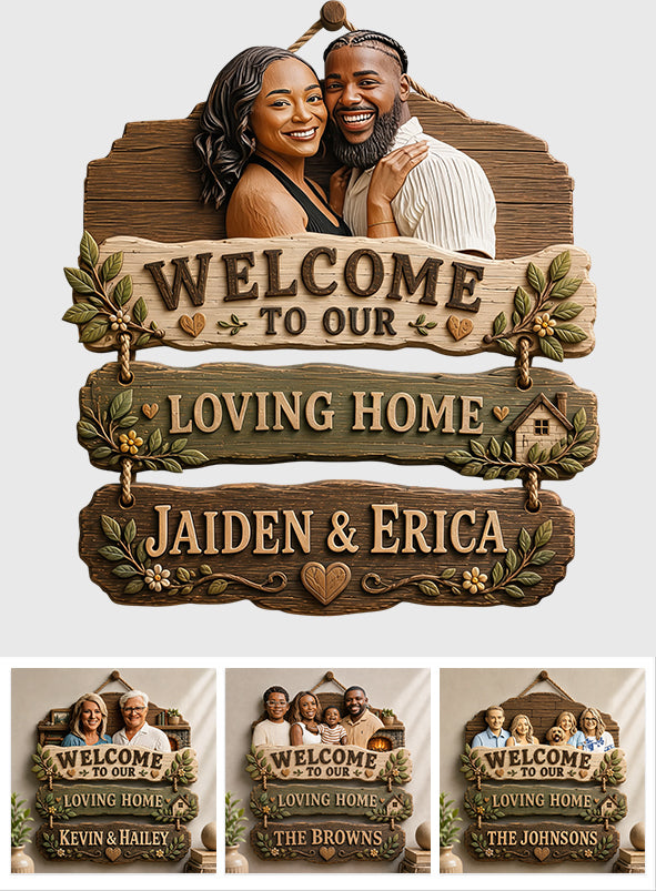 Welcome To Our Home - Personalized Family Pallet Wood Sign