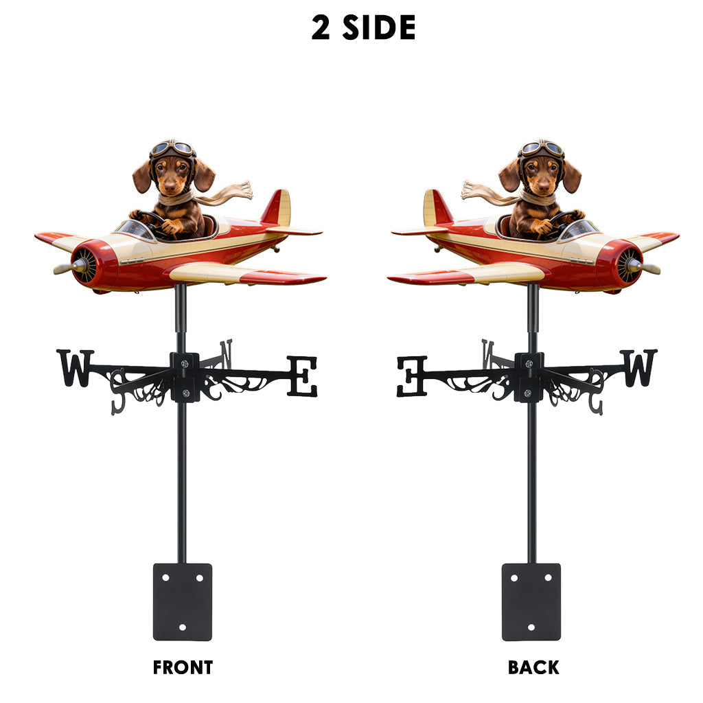 Must-have Item for Your Garden, Pet Lover Gift - Personalized Dog Weather Vane