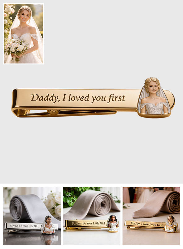 On My Wedding Day - Personalized wedding Tie Clip