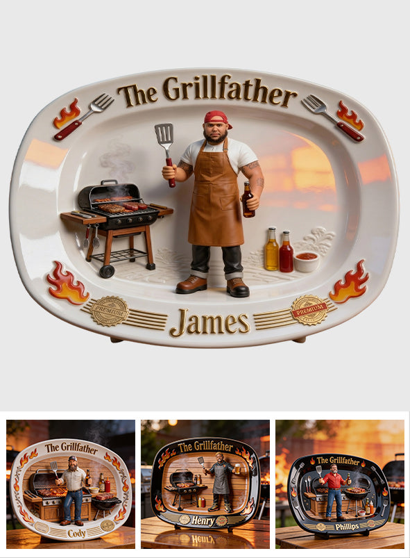 The Grillfather - Personalized Father Plate