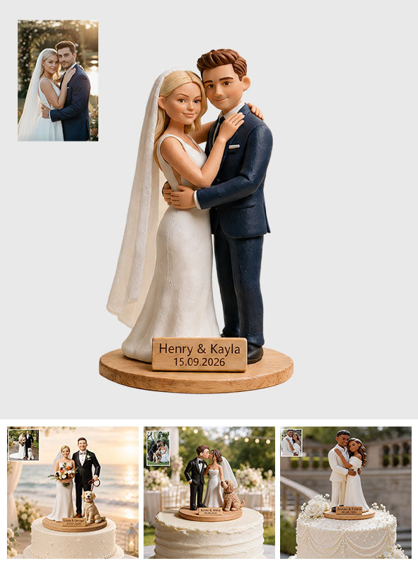 Our Perfect Day - Personalized wedding anniversary 2 Layered Big Freestanding