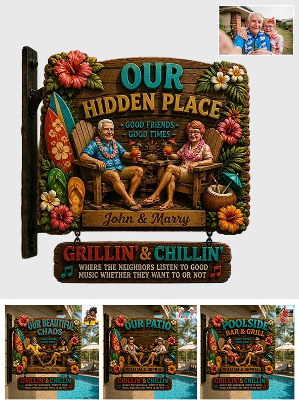 Welcome to Our Pool, Pool Sign - Personalized Wooden Wall Mount Sign