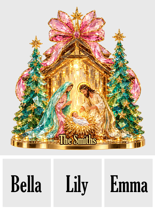 O Holy Night - Personalized Christian Acrylic LED Night Light