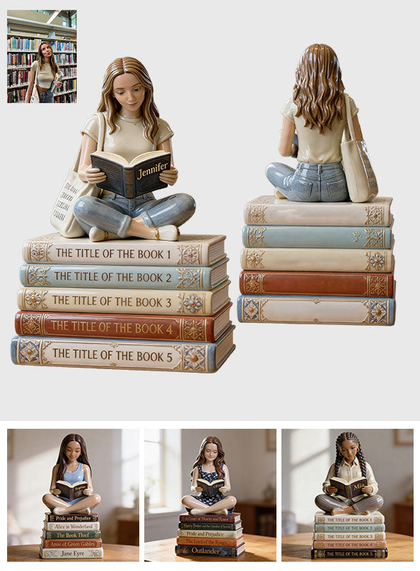 Reading Book - Personalized Book Premium 3D Figurine