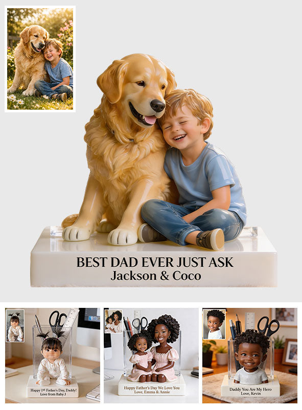 Perfect Father's Day Gift - Personalized Father Acrylic Pot