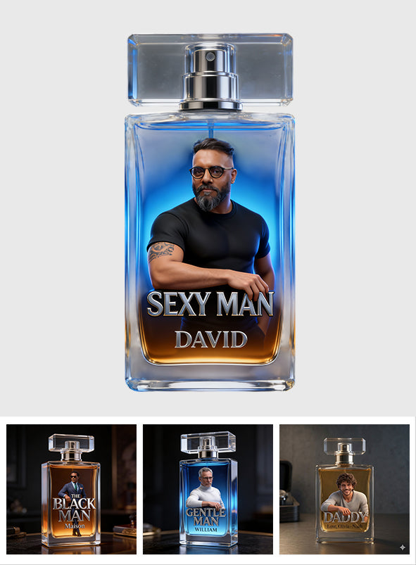 Luxury Gifts For Man - Custom From Photo - Personalized Father Refillable Perfume Bottle
