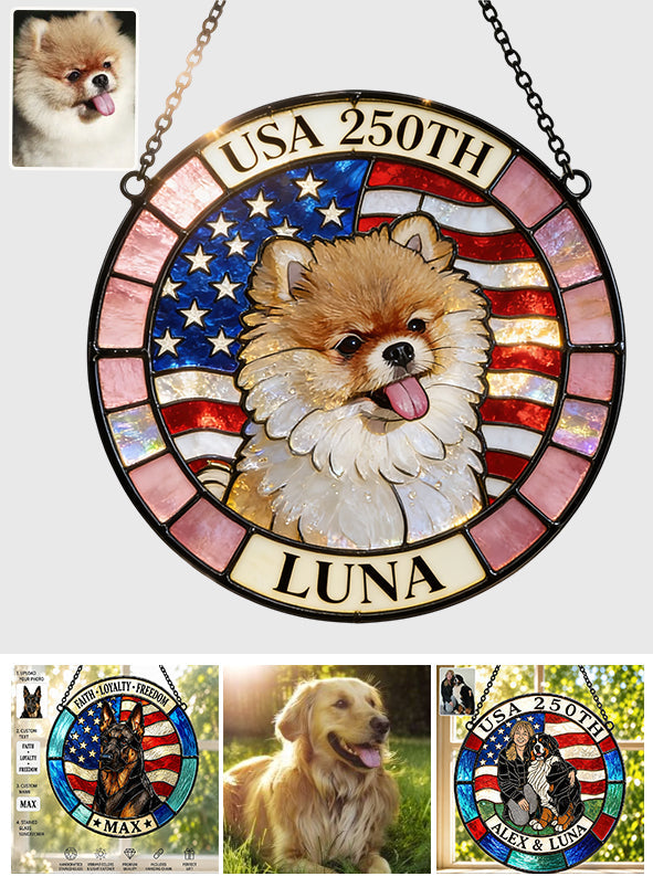 Custom From Any Photo - Personalized Dog 3D Printed Glass Suncatcher