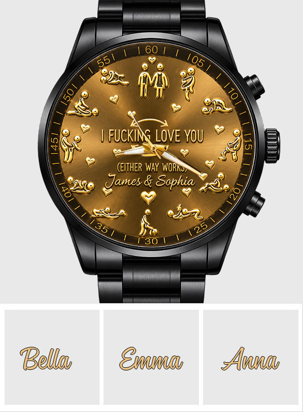 Naughty Couple - Personalized Spicy Couple Hand Watch