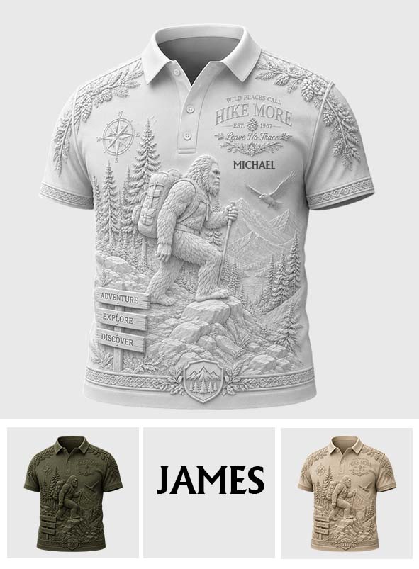 Sasquatch - Personalized Hiking Polo Shirt
