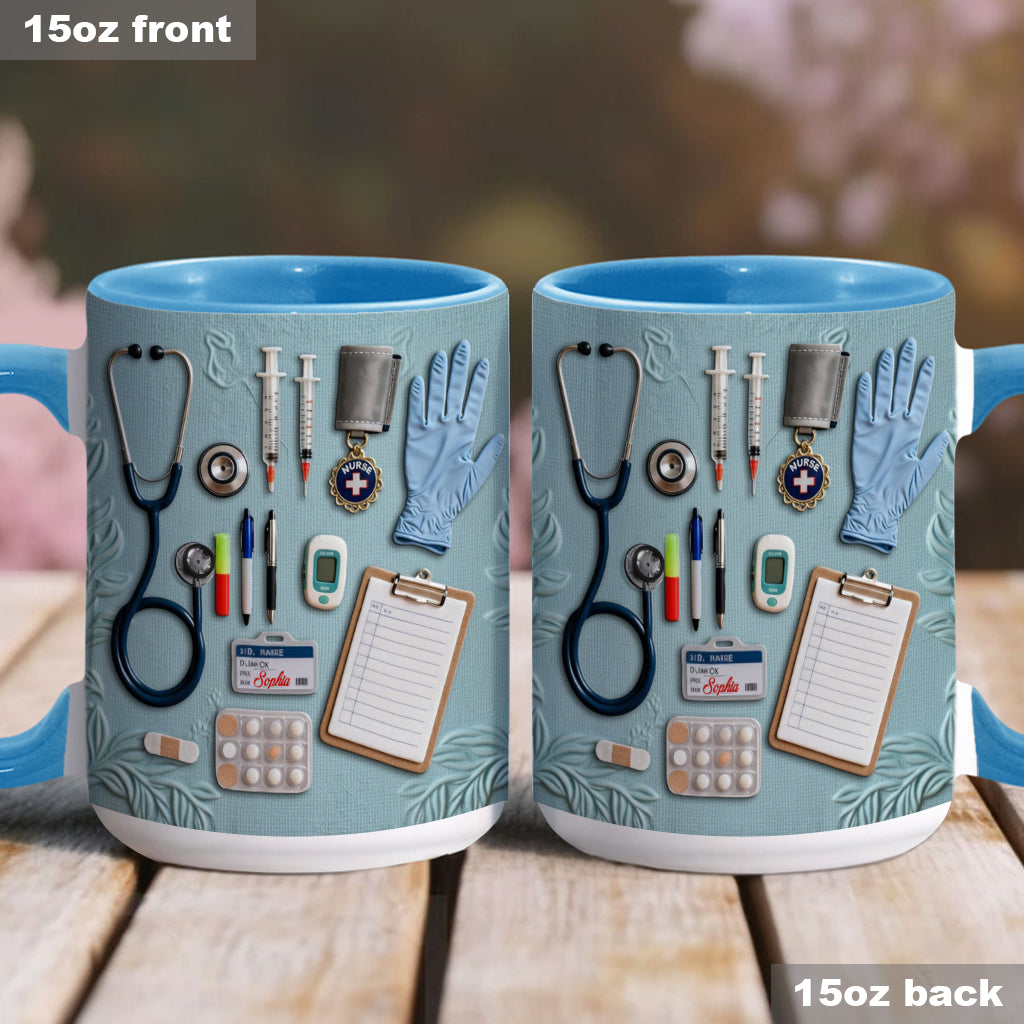 Nurse Life - Personalized Nurse Accent Mug