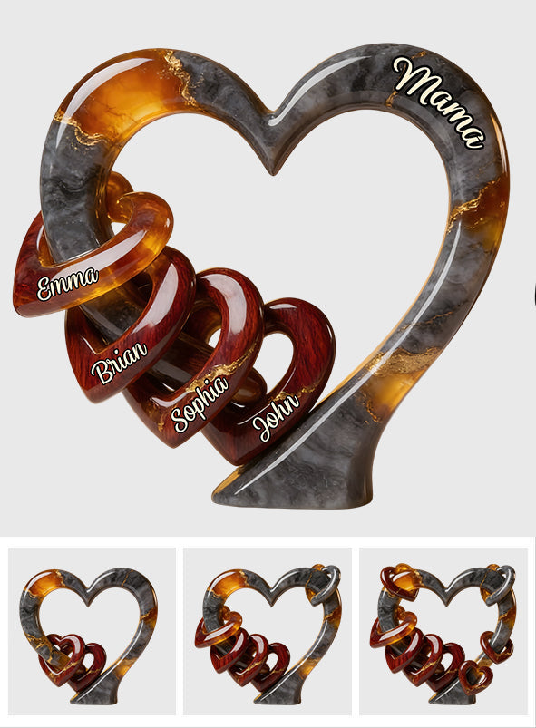 Mommy We Love You - Personalized Mother Custom Shaped Acrylic Plaque