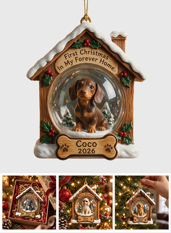 Forever Home - Personalized Dog Premium 3D Ornament