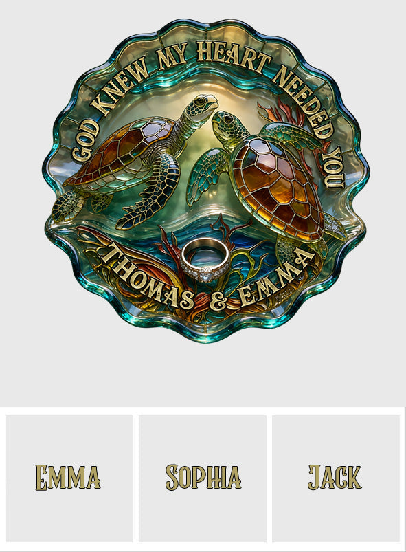 Turtle Couple - Personalized Turtle Catch-All Tray